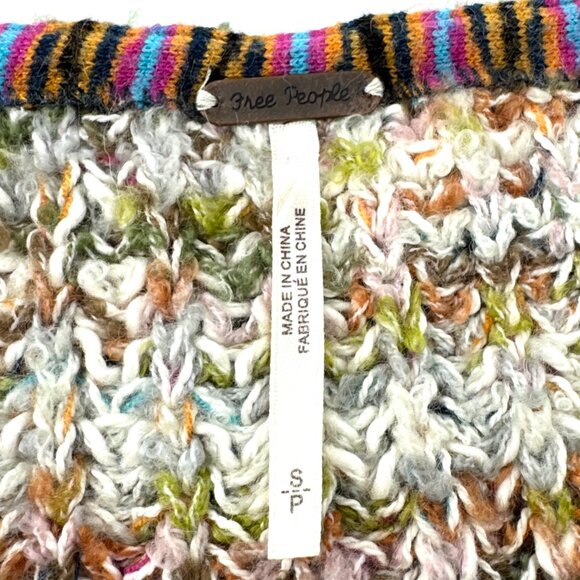 Free People Highland Marled Knit Sweater Multicolor Size Small - Picture 8 of 9